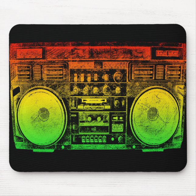 Reggae Boombox Mouse Pad (Front)