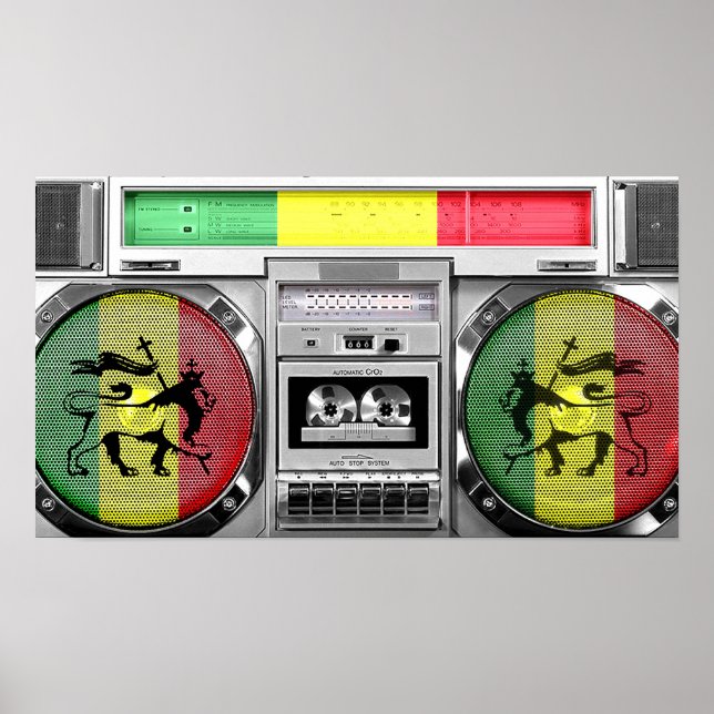 reggae boombox poster (Front)