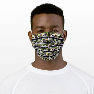 Reggae Cassette Tape Cloth Face Mask