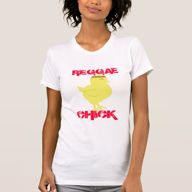 REGGAE CHICK  T SHIRT  (SEAN WHITE INK) (Front)