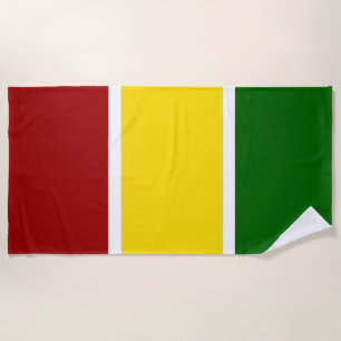 Reggae Color Stripes Beach Towel