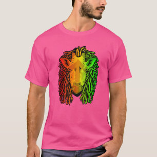 Reggae Cool Giraffe Dreadlocks Dreads Rastafarian T-Shirt