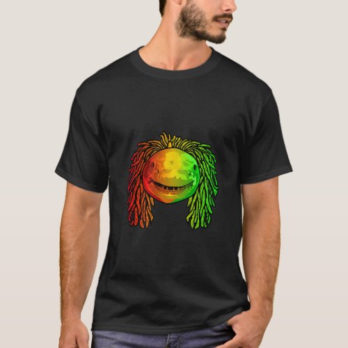 Reggae Cool Shark Dreadlocks Dreads Rasta Rastafar T_Shirt