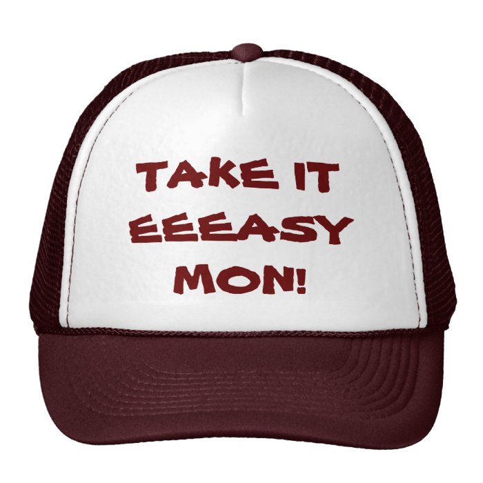 REGGAE DANCEHALL ISLAND HAT   TAKE IT EEEASY MON