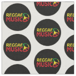 reggae design with peace symbol fabric