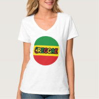 Reggae design with reggae flag colors