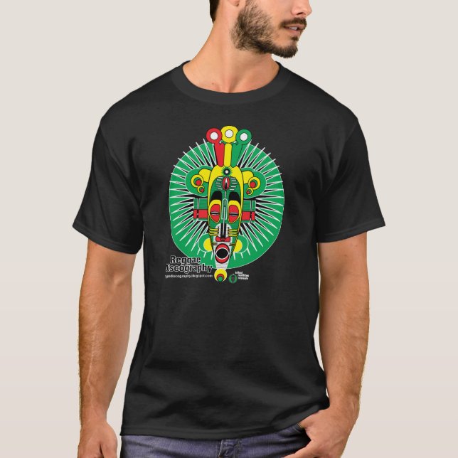 Reggae Discography Tribal Mask TShirt (Front)