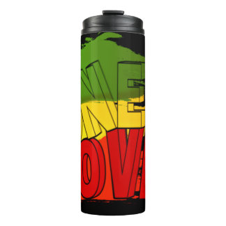 Reggae flag, One Love, Rasta Thermal Tumbler