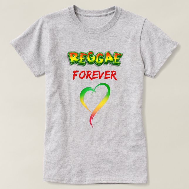 Reggae forever red green yellow T-Shirt (Design Front)