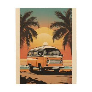 Reggae grassroots wooden frame — traveling through wood wall art