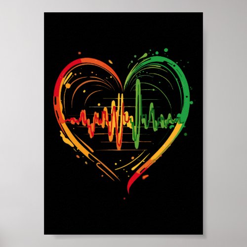 Reggae Heart Beat Poster