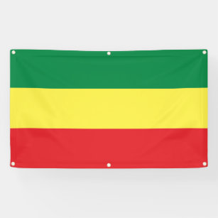 Reggae Jah Rastafari Movement Rastafarian Banner 