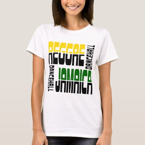 Reggae Jamaica Dance Hall Cube 3 Colors T_Shirt