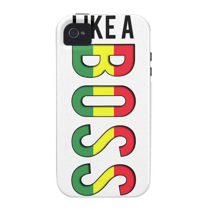 Reggae LIKE a BOSS Case Mate iPhone 4 Cases