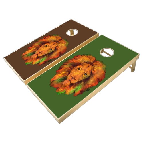 Reggae Lion Cornhole Set