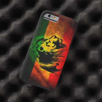 Reggae Lion Graffiti Flag Tough Iphone 6 Case by nonstopshop at Zazzle