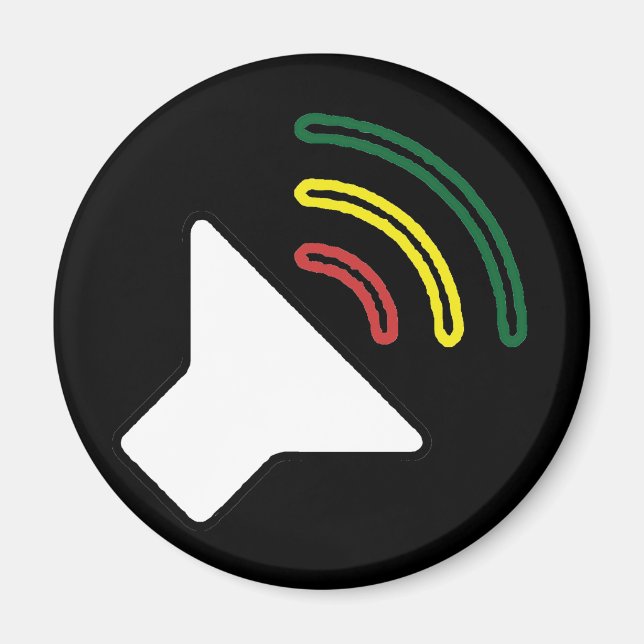 Reggae Listen Magnet (Front)