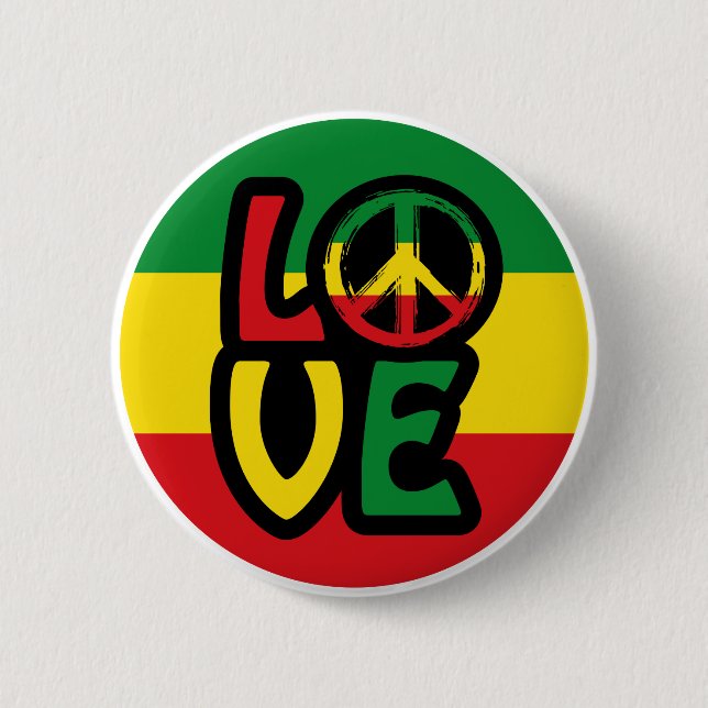 Reggae LOVE Button (Front)