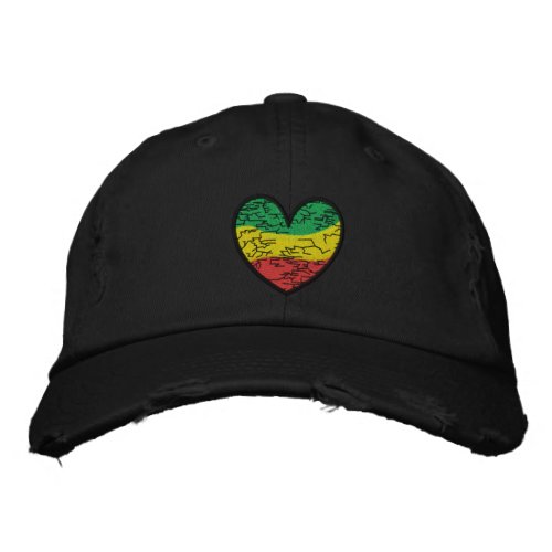 Reggae Love Embroidered Baseball Cap