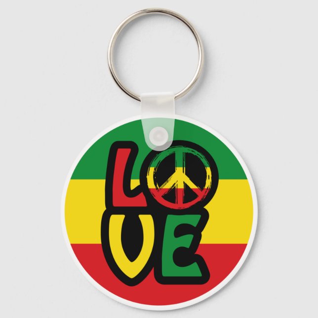 Reggae LOVE Keychain (Front)
