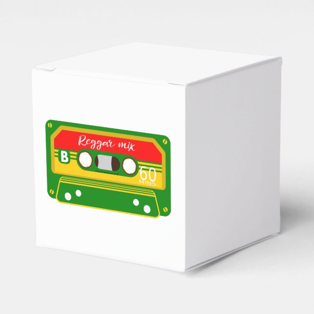 Reggae Mix Tape Favor Boxes (Front Side)