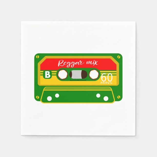 Reggae Mix Tape Napkins (Front)