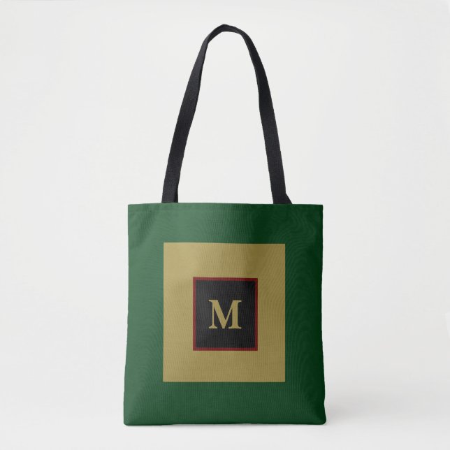 Reggae Mosaic Square Customizable Tote Bag (Front)