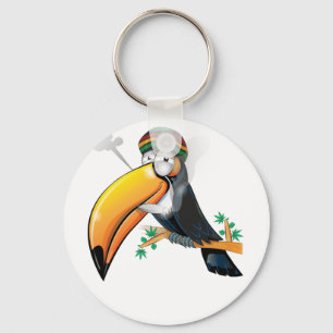 Reggae Music Bob Marley Rasta Jamaica Keychain
