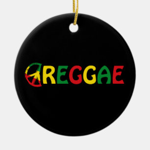 Reggae Music Ceramic Ornament