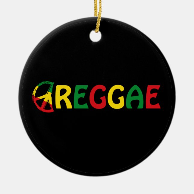 Reggae Music Ceramic Ornament (Front)