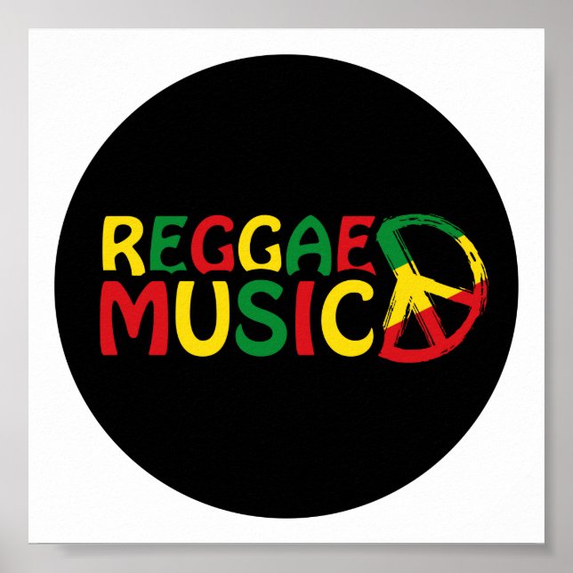Reggae Music design, reggae art Poster (Front)