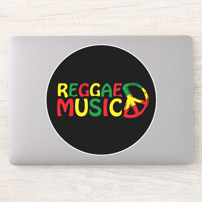 Reggae Music design, reggae art Sticker (Computer)