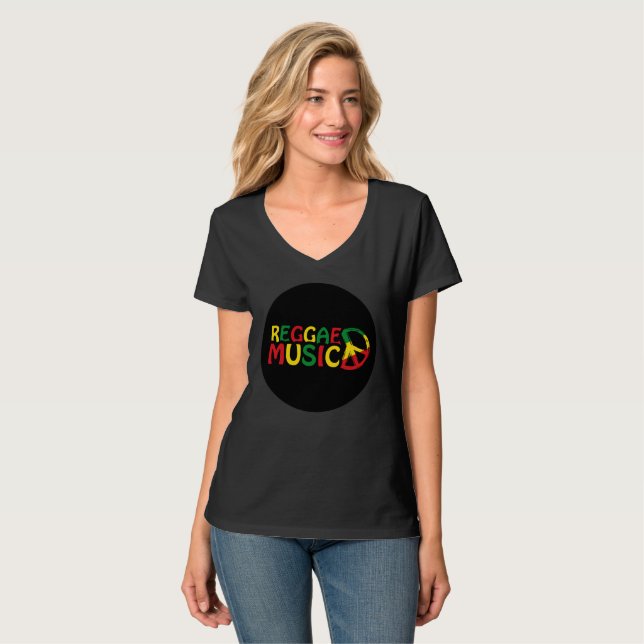 Reggae Music design, reggae art T-Shirt (Front Full)