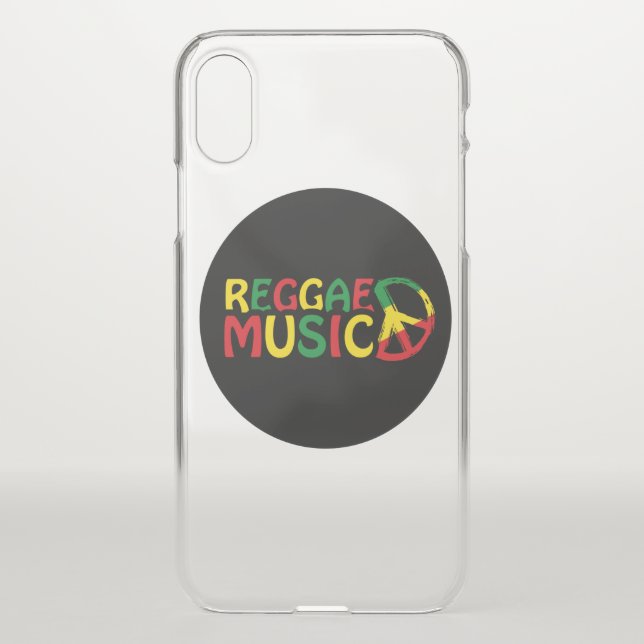 Reggae Music design, reggae art Uncommon iPhone Case (Back)