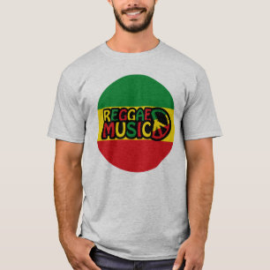 Reggae Music design with rastafari style and color T-Shirt
