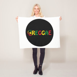 Reggae Music Fleece Blanket