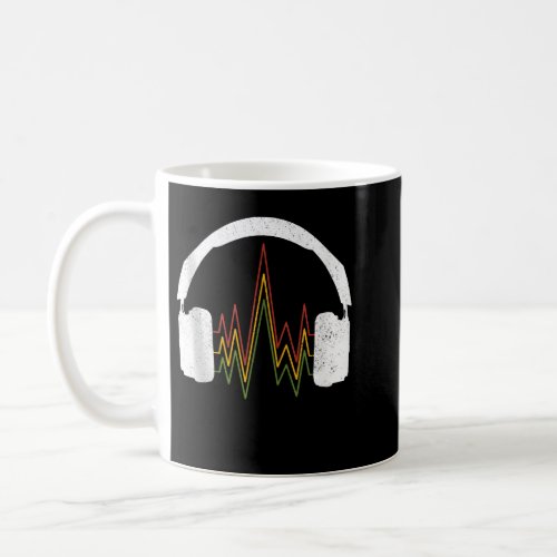 Reggae Music Headphones Rastafari Rasta Gift Coffee Mug