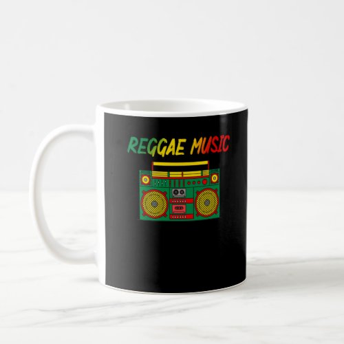 Reggae Music Lover Colorful Jamaica Cassette Radio Coffee Mug