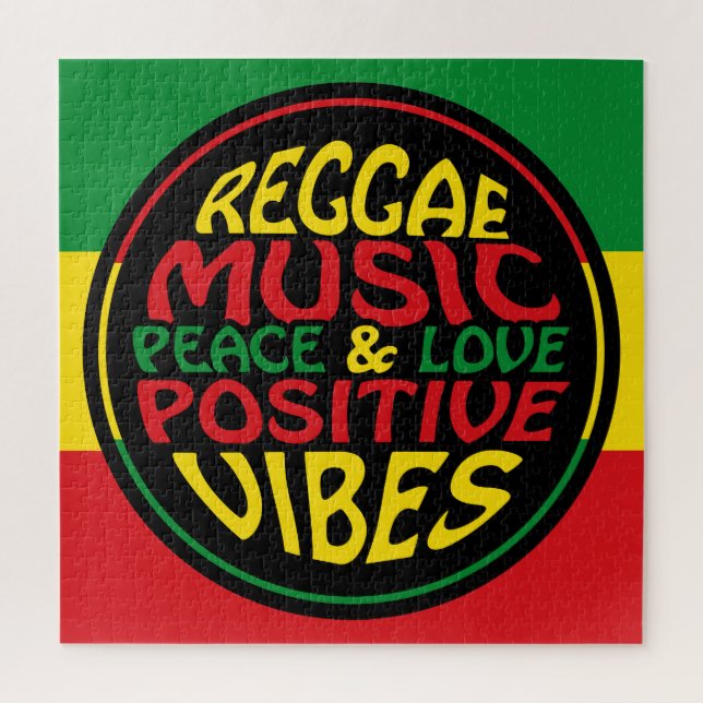 Reggae Music Positive Sayings Jigsaw Puzzle (Vertical)