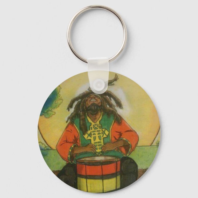 reggae music roots  keychain (Front)