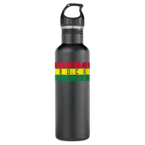 Reggae Music Roots Rock Jamaica Rastafari Rasta Stainless Steel Water Bottle