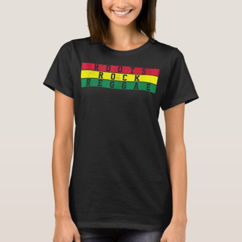 Reggae Music Roots Rock Jamaica Rastafari Rasta T_Shirt