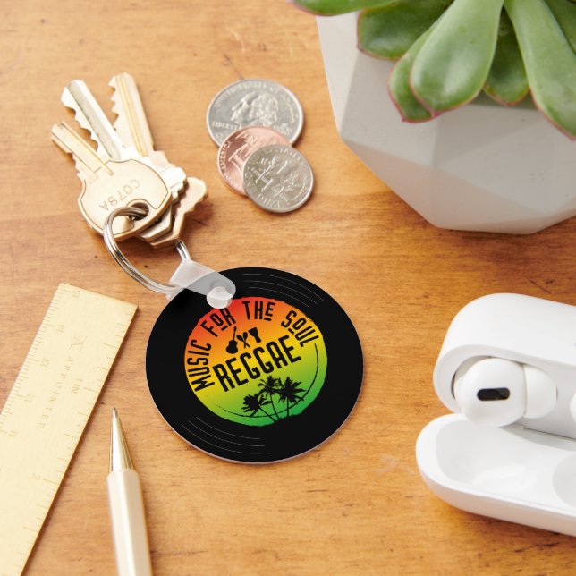 Reggae Music Vinyl Record Keychain (Desk)