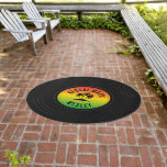 Reggae Music Vinyl Record Outdoor Rug