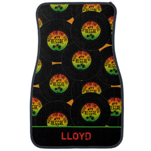 Reggae Music Vinyl Records Caribbean Car Floor Mat