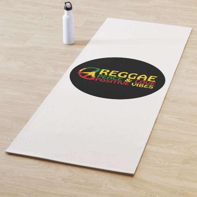Reggae Music with positive quotes Yoga Mat (In Situ)