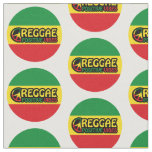 Reggae Music with positive vibes and reggae flag Fabric