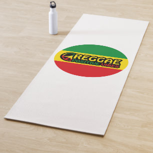 Reggae Music with positive vibes and reggae flag Yoga Mat