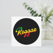 Reggae Music with reggae flag colors (Standing Front)