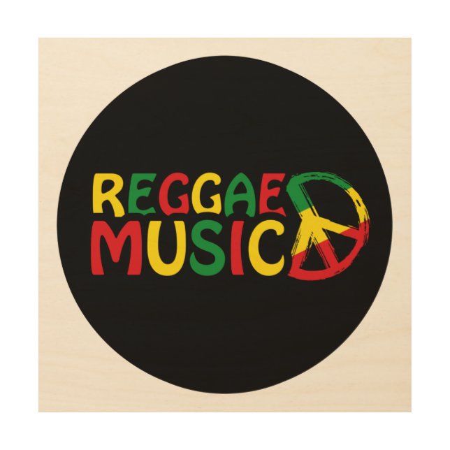 Reggae Music Wood Wall Art (Front)
